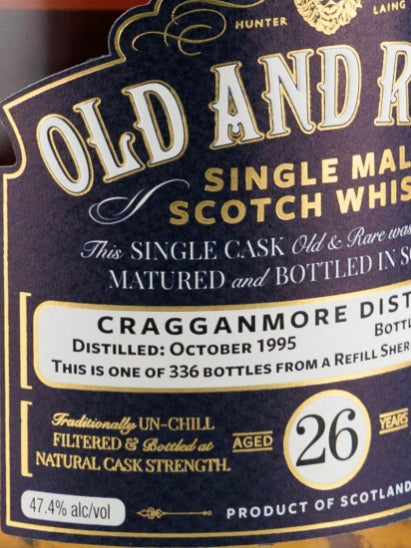 Old & Rare Cragganmore 26 Years 1995