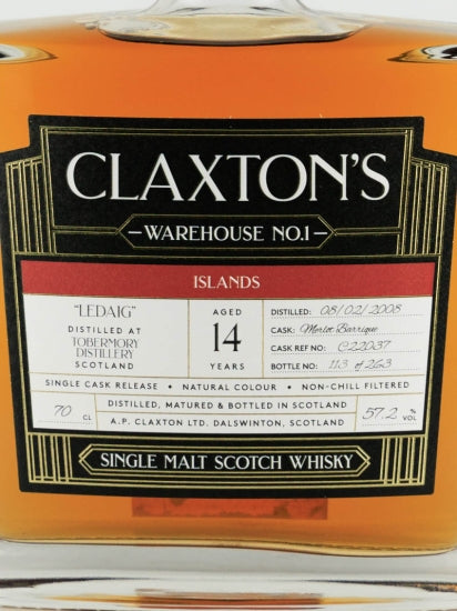 Claxton's Ledaig 14 Years 2008