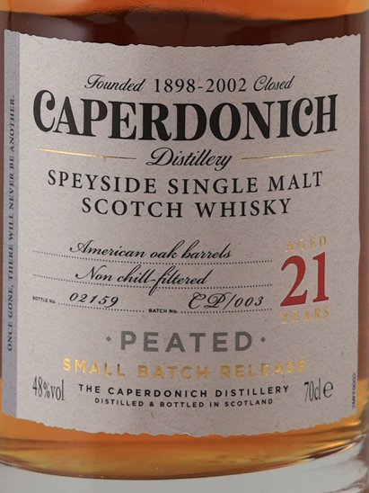 Caperdonich Peated 21 Years Batch 3