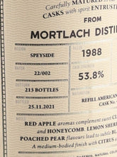 Load image into Gallery viewer, Connoisseur's Choice Cask Strength Mortlach 33 Years 1988