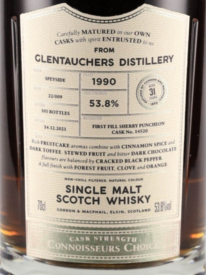 Connoisseur's Choice Cask Strength Glenfarclas 31 Years 1990