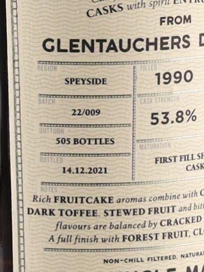 Connoisseur's Choice Cask Strength Glenfarclas 31 Years 1990