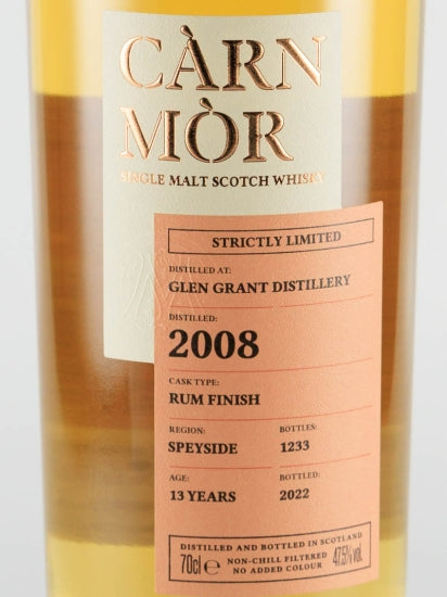 Carn Mor Strictly Limited Glen Grant 13 Year Old 2008 47.5% - image 2