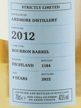Load image into Gallery viewer, Capermore Strictly Limited Ardmore 9 Years 2012