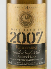 Load image into Gallery viewer, Kingsbury Gold Fettercairn 14 Years 2007