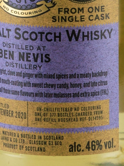 Provenance Ben Nevis 7 Years 2012