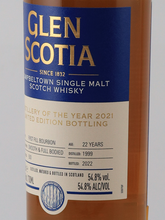 Load image into Gallery viewer, Glen Scotia 22 Years Distillery of the Year 2021 Commemorative Bottle