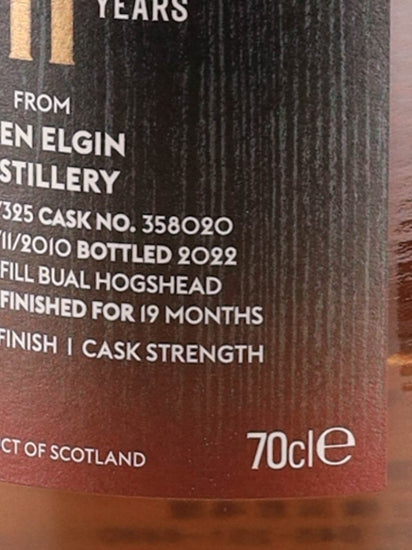 James Eadie Glen Elgin 11 Years 2010
