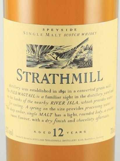 Strathmill 12 Years Old Label 2019 Release Lot 9323