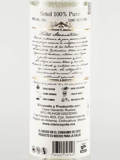 Sotol Oro de Coyame Chihuahua