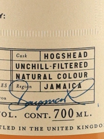 BB&R Jamaica Rum 13 Years 2008 for Bar Lamp