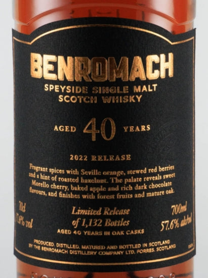 Benromach 40 Years