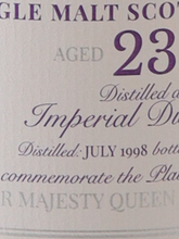 Load image into Gallery viewer, Old &amp; Rare Imperial 23 Years 1998