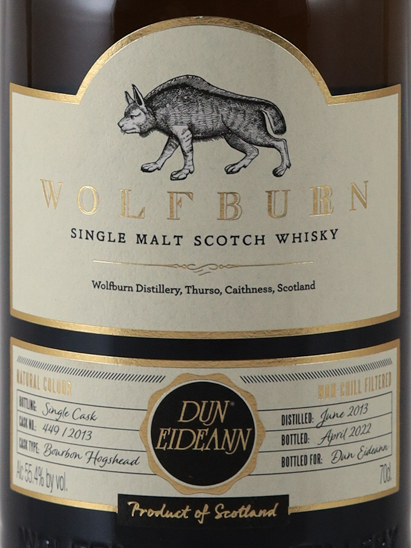 Dan Edan Wolfburn Single Cask 2013