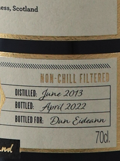 Dan Edan Wolfburn Single Cask 2013
