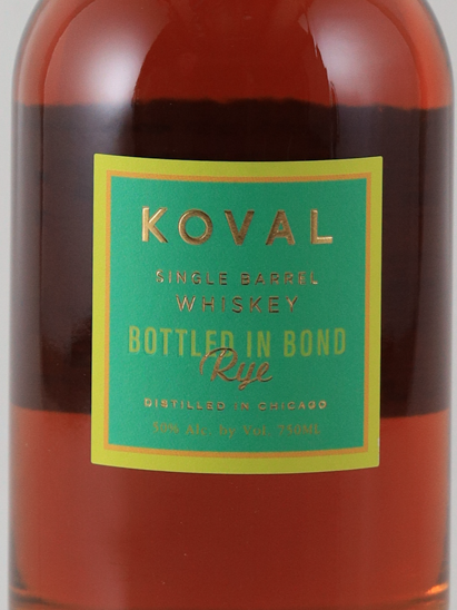 Koval Single Barrel Rye Bottled in Bond