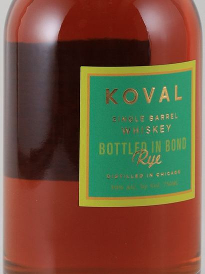 Koval Single Barrel Rye Bottled in Bond