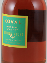 Load image into Gallery viewer, Koval Single Barrel Rye Bottled in Bond