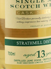 Load image into Gallery viewer, Hart Brothers Finest Collection Strathmill 13 Years 2008