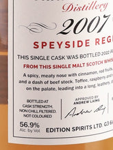 Load image into Gallery viewer, First Editions Craigellachie 14 Years 2007