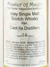 Load image into Gallery viewer, High Spirits Caol Ila 14 Years 2008