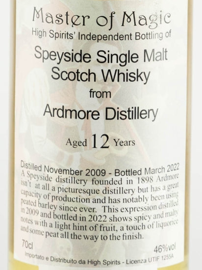 High Spirits Ardmore 12 Years 2009