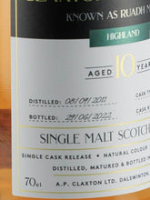 Load image into Gallery viewer, Claxton's Exclusives Ruadh Mhor 10 Years 2011