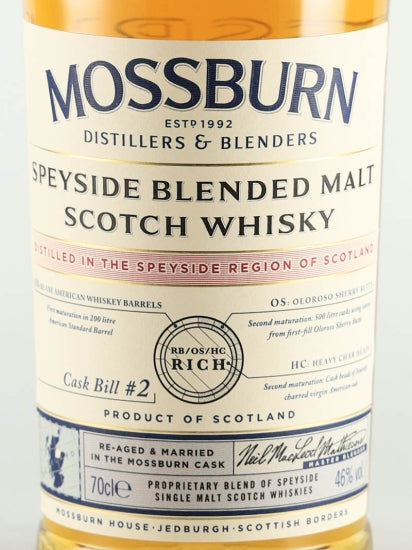 Mossburn Speyside Blended Malt Cask 2
