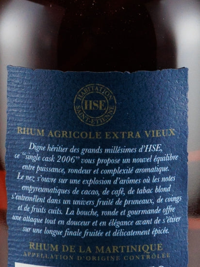 HSE Saint Etienne Extra View Single Cask 2006