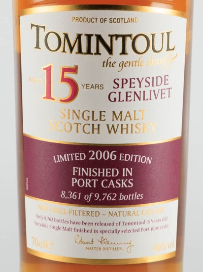 Tomintoul 15 Years 2006 Port Wood Finish