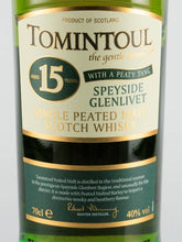 Load image into Gallery viewer, Tomintoul 15 Years Peaty Tang