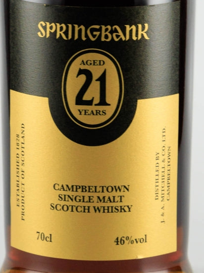 Springbank 21 Year 2022 Release [Parallel Import] (Defective Label)