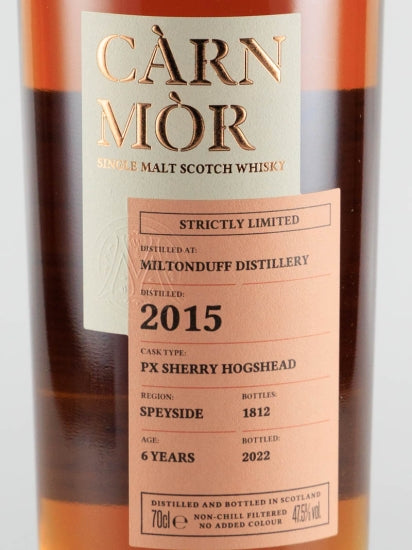 Capermore Strictly Limited Miltonduff 6 Years 2015