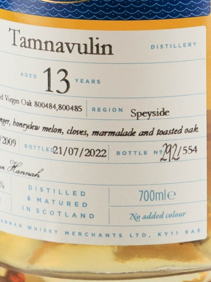 Dalgety Tamnavulin 13 Years 2009