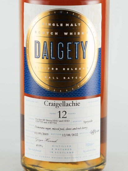 Dalgety Craigellachie 12 Years 2009