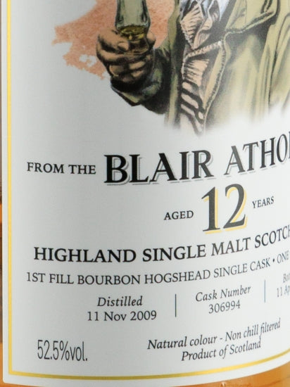 Old Goonsy's Malt Blair Athol 12 Year Old 2009 52.5% - image 3