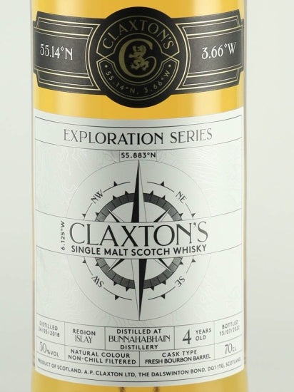 Claxton's Exploration Bunnahabhain 4 Years 2018