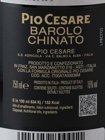 PIO CESARE Barolo Chinato