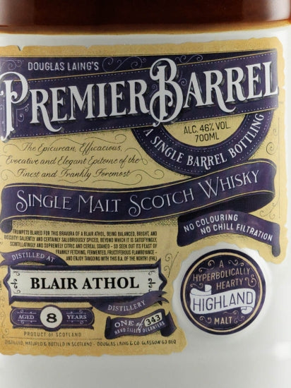 Premiere Barrel Blair Athol 8 Years