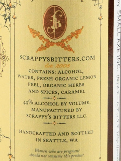 Scrappy's Bitters Black Lemon