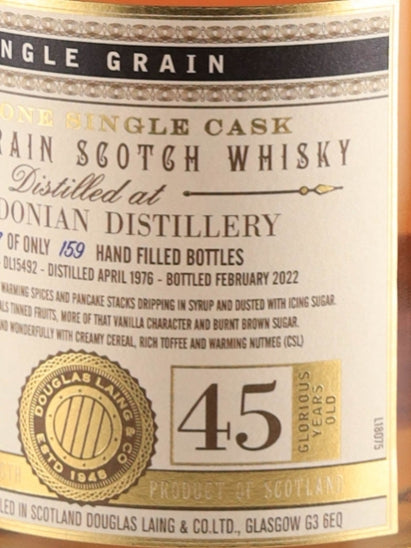 Extra Old Particular Caledonian 45 Years 1976