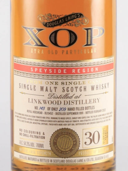 Extra Old Particular Linkwood 30 Years 1991