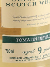 Load image into Gallery viewer, Hart Brothers Finest Collection Tomatin 9 Years 2013