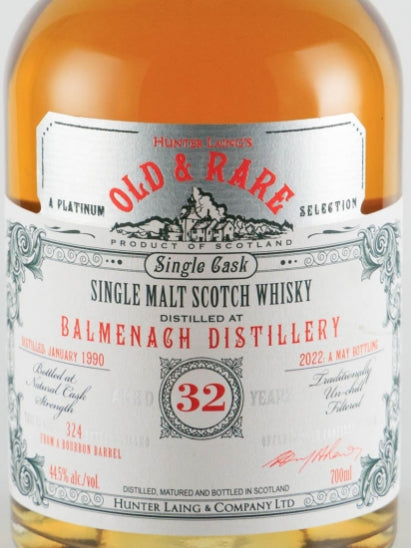 Old & Rare Balmenach 32 Years 1990