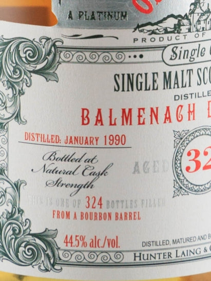 Old & Rare Balmenach 32 Years 1990