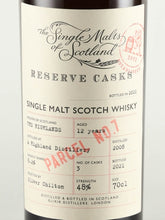 Load image into Gallery viewer, The Single Malts of Scotland Reserve Cask Highland 12 Year Old 2008