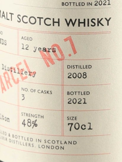 The Single Malts of Scotland Reserve Cask Highland 12 Year Old 2008