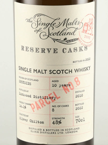 The Single Malts of Scotland Reserve Cask Linkwood 10 Year Old 2010