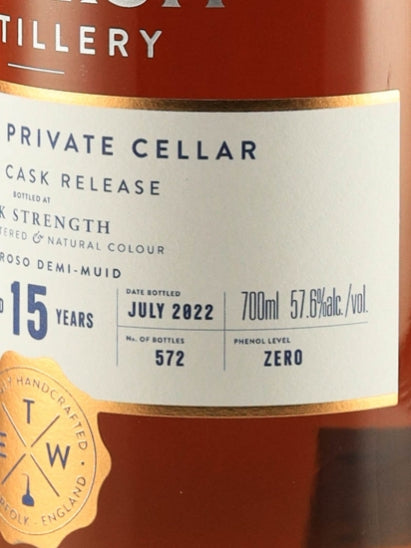 The English Founder's Private Cellar 15 Year Old
