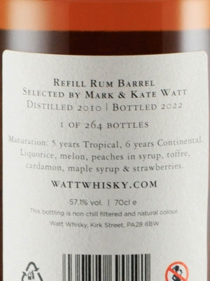 Watt Whisky Dominican Rum 11 Year Old 2010